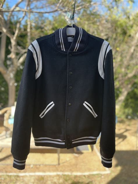 ysl men's varsity jacket